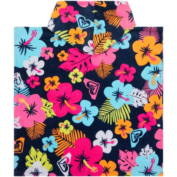 2026 Roxy Toalha Com Capuz Junior Stay Magical ERLAA03064 - Mood Indigo Morning Flowers Tw